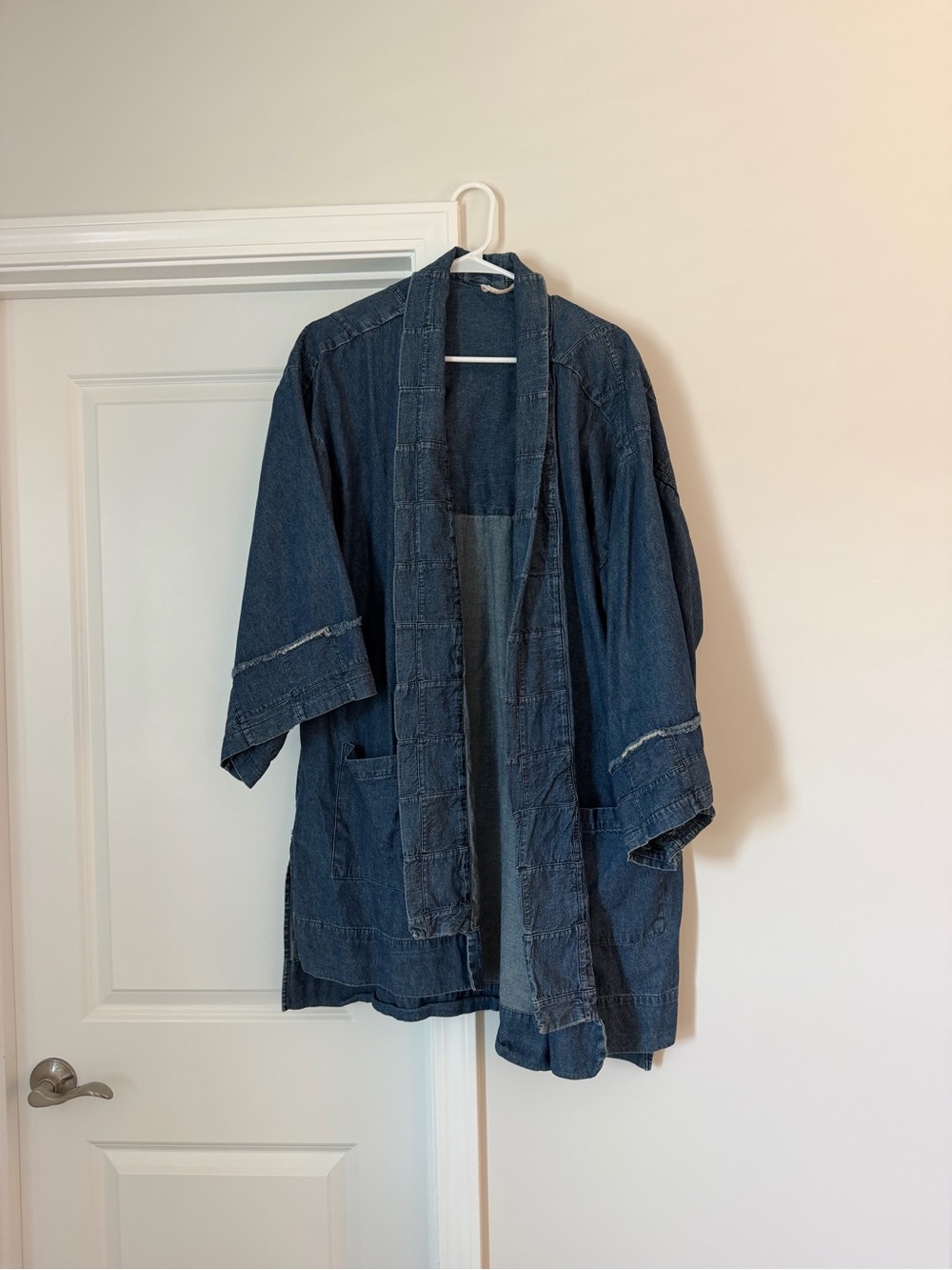 Soft Surroundings Indigo Denim Kimono Jacket